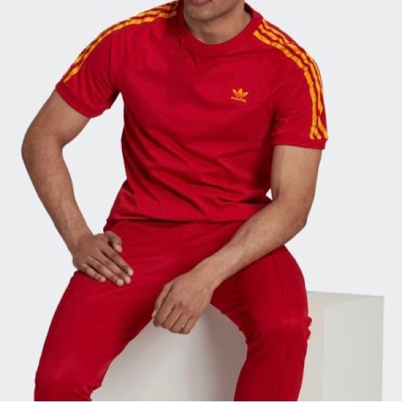 🇮🇹🇪🇸🇨🇭🇫🇷Adidas Originals FB Nations ringer tee Red / Gold / Blue / Green - Picture 8 of 15